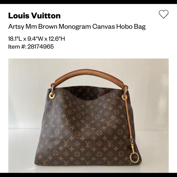 Louis Vuitton Artsy MM! Like new! Authentic with Certificate! - Picture 3 of 11